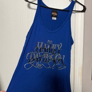 Harley-Davidson Blue Tank Top